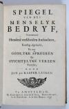 Luyken, Jan und Caspar, Spiegel van het menselyk bedryf,  vertoonde honderd verscheiden ambachten.