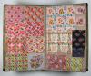Anonym Album mit über 1.900 (!) Originalentwürfen von Stoffmustern auf Papier.