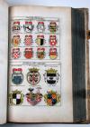(Siebmacher, Johann), Erneuert- und Vermehrtes Wappenbuch, in welcher aller hohen Potentaten der Römischen Kaysere, Könige, des Heil. Römischen Reichs Chur-fürsten… Wappen, Schilde, Helmen, Kleinodien… in schönen Kupfern vorgebildet. Auf das Neue verfertiget und zum Druck befördert.