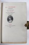 Voltaire (d.i. François Marie Arouet), La Pucelle d’Orléans. Poëme en vingt et un chants.   Auf Pergament gedruckt. Édition ornée de figures gravées par Duplessis Berthault (d.i. Jean Duplessis-Bertaux (1747-1820).