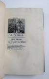 Voltaire (d.i. François Marie Arouet), La Pucelle d’Orléans. Poëme en vingt et un chants.   Auf Pergament gedruckt. Édition ornée de figures gravées par Duplessis Berthault (d.i. Jean Duplessis-Bertaux (1747-1820).
